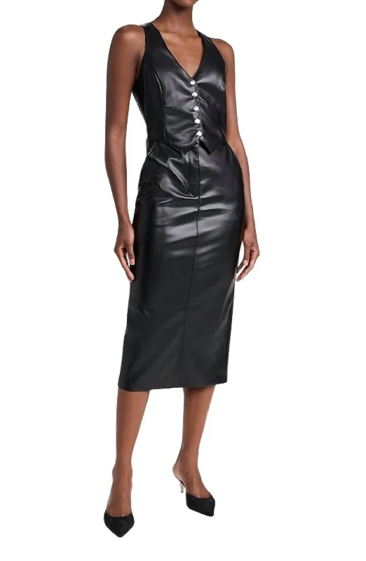 Get It Before It’s Gone Ethan Midi Dress In Black
