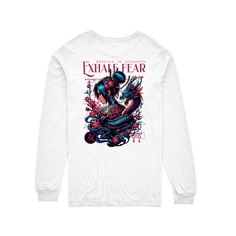 Weekend Special Breathe in Strength, Exhale Fear Sweatshirt Unisex Crewneck Sweatshirt