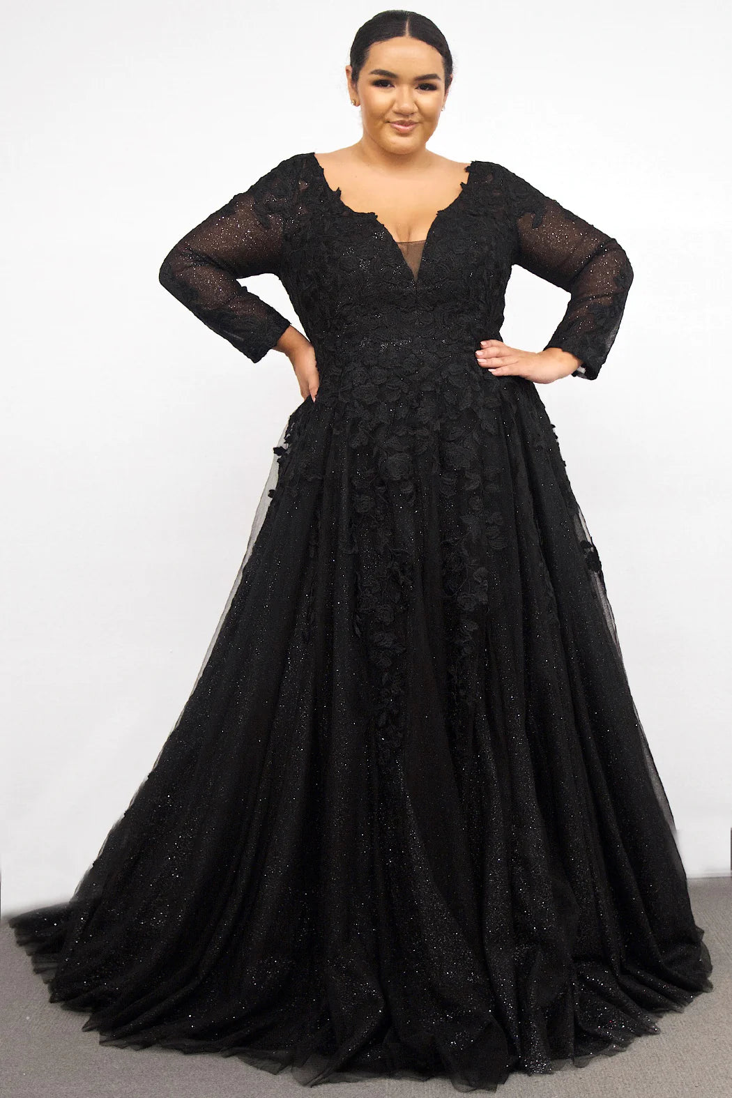 Steals and Deals Sydneys Closet SC5267 Shirley Wedding Dress lace long sheer sleeves Steals and Deals Sydneys Closet SC5267 Shirley Wedding Dress lace long sheer sleeves