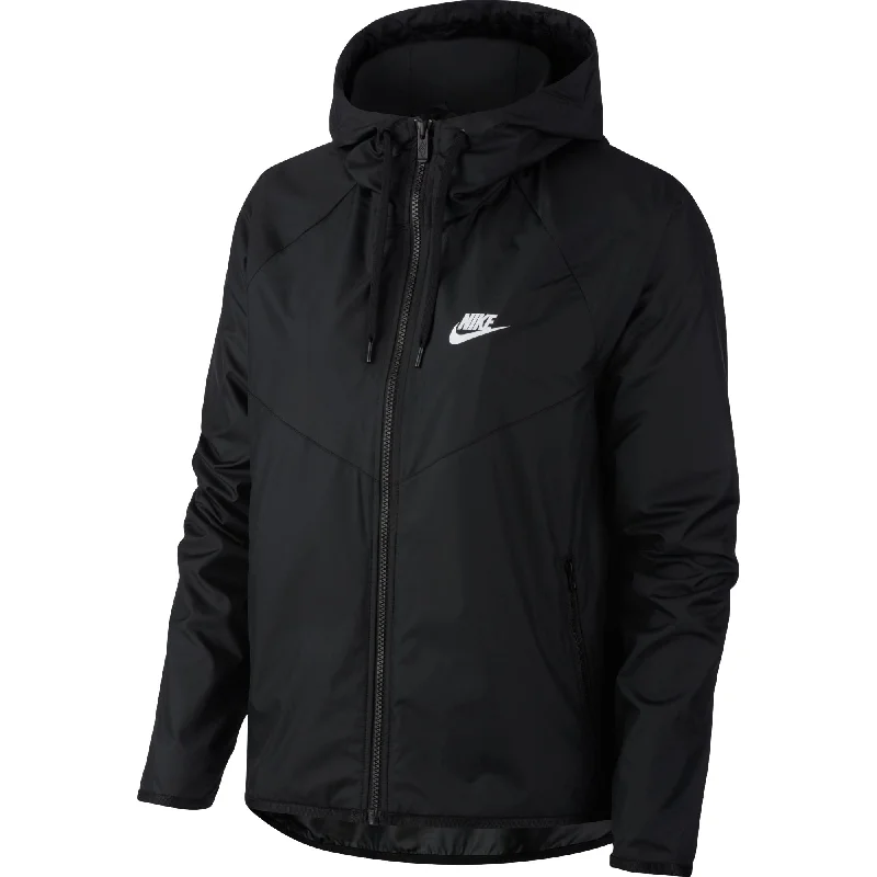 Online Only Nike Sportswear Windrunner Full Zip Hooded Women's Jacket Black