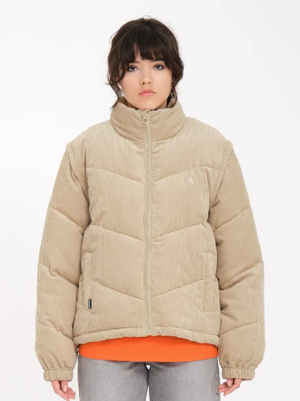Shop and Save Cord'N Puff Jacket - KHAKI