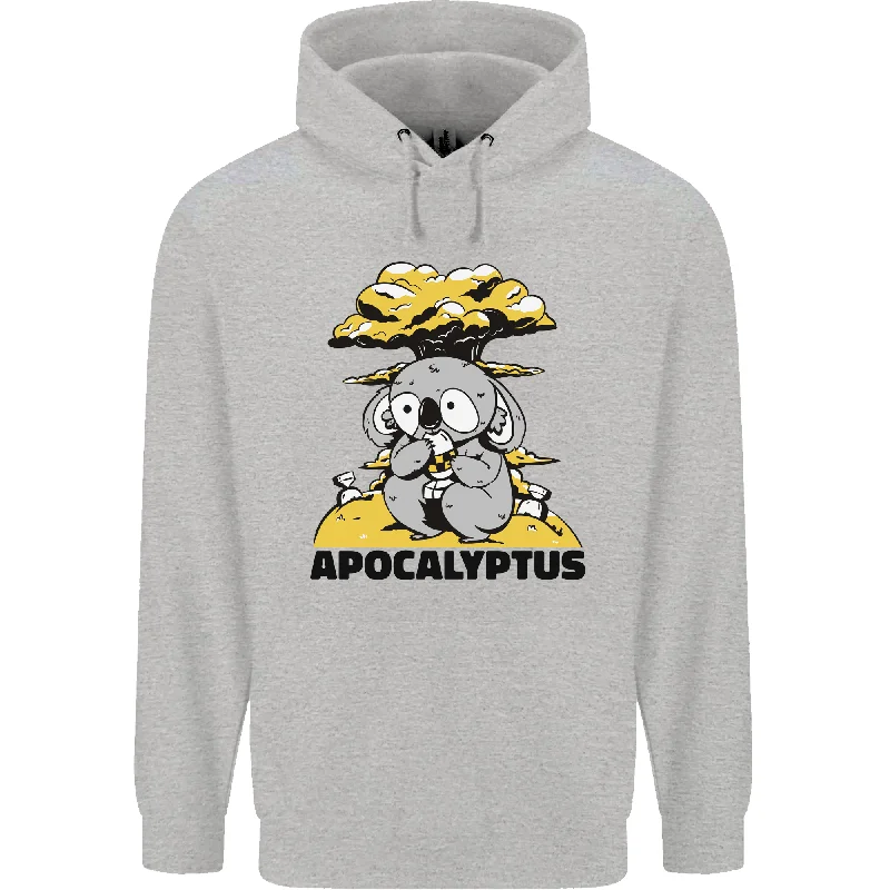 Mega Deal Apocalyptus Koala Bear Climate Change Armageddon Mens 80% Cotton Hoodie