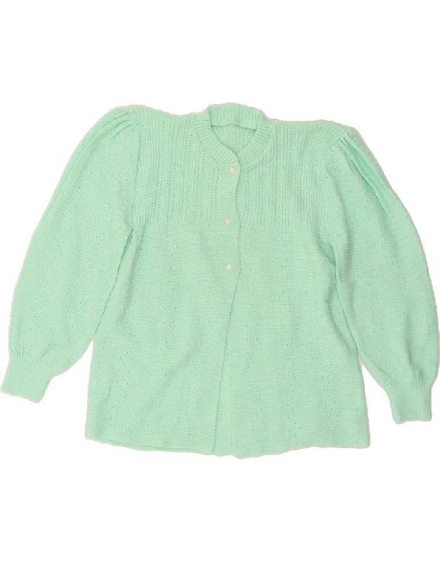 Daily Deals VINTAGE Womens Cardigan Sweater UK 14 Large Green
