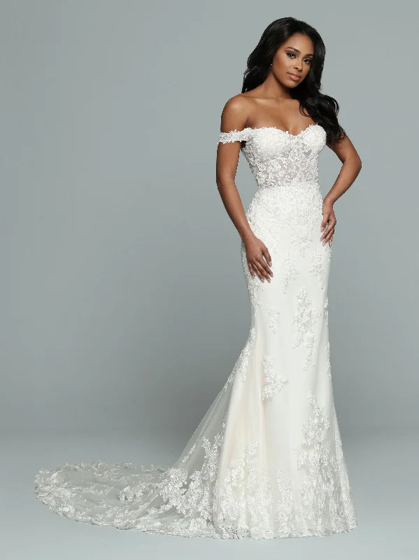 Factory Direct Sale Davinci Bridal 50664 Size 16 Sheer Lace off the Shoulder Wedding dress mermaid Bridal Factory Direct Sale Davinci Bridal 50664 Size 16 Sheer Lace off the Shoulder Wedding dress mermaid Bridal