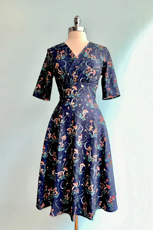 Limited Time Discount Midnight Mushroom Dress by Voodoo Vixen