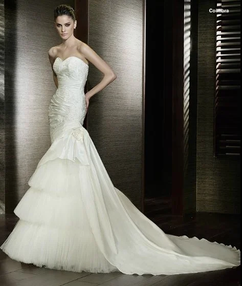 Fantastic Deals San Patrick Coimbra Size 8 Wedding dress Fit Flare Mermaid Bridal Gown Fantastic Deals San Patrick Coimbra Size 8 Wedding dress Fit Flare Mermaid Bridal Gown