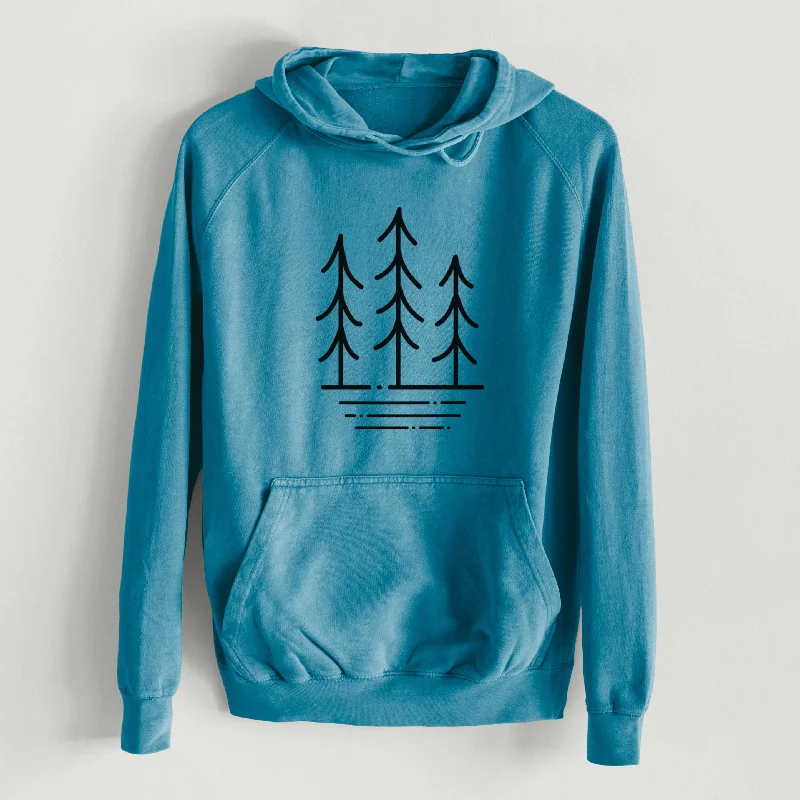 Markdown Madness Three Trees  - Mid-Weight Unisex Vintage 100% Cotton Hoodie