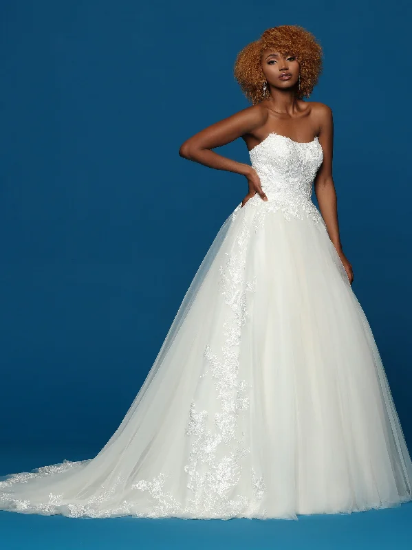 Price Reduction Davinci Bridal 50634 Long A Line Tulle Lace Ballgown Wedding Dress Strapless Corset Gown Price Reduction Davinci Bridal 50634 Long A Line Tulle Lace Ballgown Wedding Dress Strapless Corset Gown