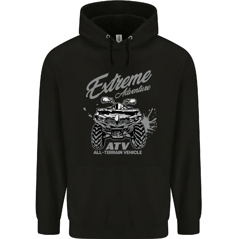 Clearance Items ATV All Terrain Vehicle 4X4 Quad Bike Mens 80% Cotton Hoodie