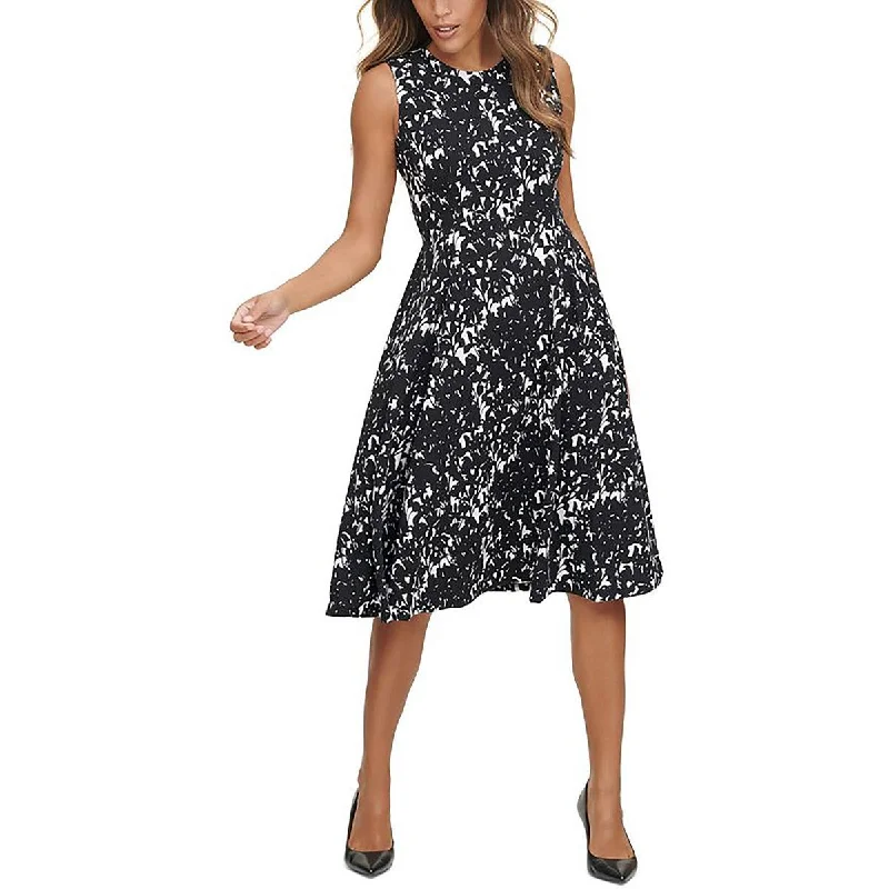 Low Prices Petites Womens Fit  Flare Sleeveless Fit & Flare Dress