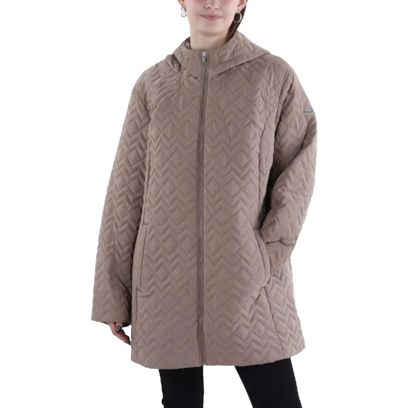 Special Price Laundry by Shelli Segal Womens Lightweight Hooded Quilted Coat