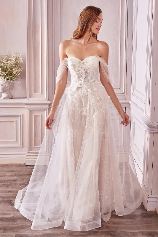 Steals and Deals Andrea & Leo Couture A0822 Size 4 Long A Line Sheer Wedding Dress off Shoulder Bridal Gown Steals and Deals Andrea & Leo Couture A0822 Size 4 Long A Line Sheer Wedding Dress off Shoulder Bridal Gown