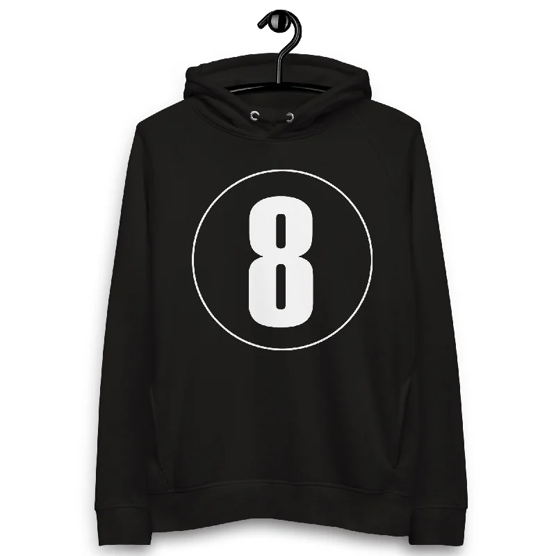 Weekend Special Unisex pullover hoodie: White on Black 8