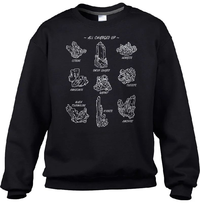 Savings Bonanza Unisex All Charged Up Crystal Chart Sweatshirt