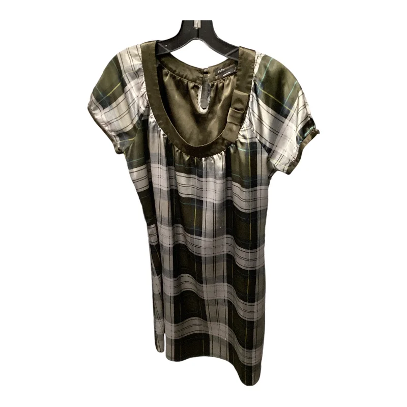 Price Drop Dress Casual Short By Bcbgmaxazria In Plaid Pattern, Size: S