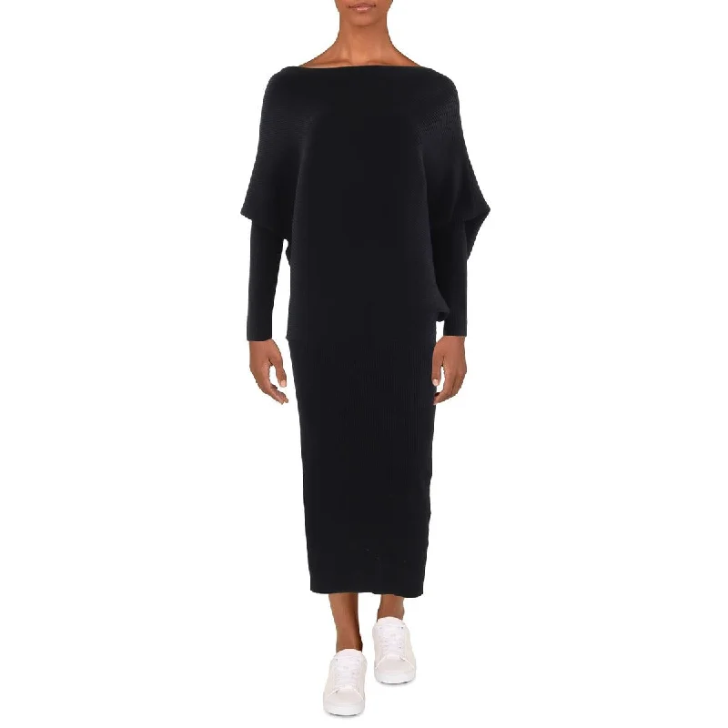 Price Smash Lori Womens Dolman Midi Sweaterdress