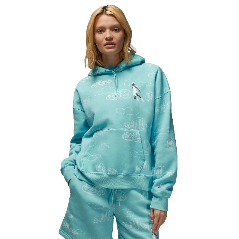 Midnight Sale Jordan Artist Series by Parker Duncan Women's Hoodie Dark Powder Blue