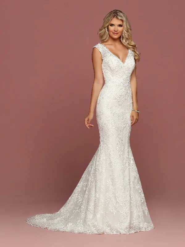 Today’s Special Davinci Bridal 50507 Fit & Flare Lace Mermaid Wedding Dress Sheer Illusion straps V Neck Today’s Special Davinci Bridal 50507 Fit & Flare Lace Mermaid Wedding Dress Sheer Illusion straps V Neck