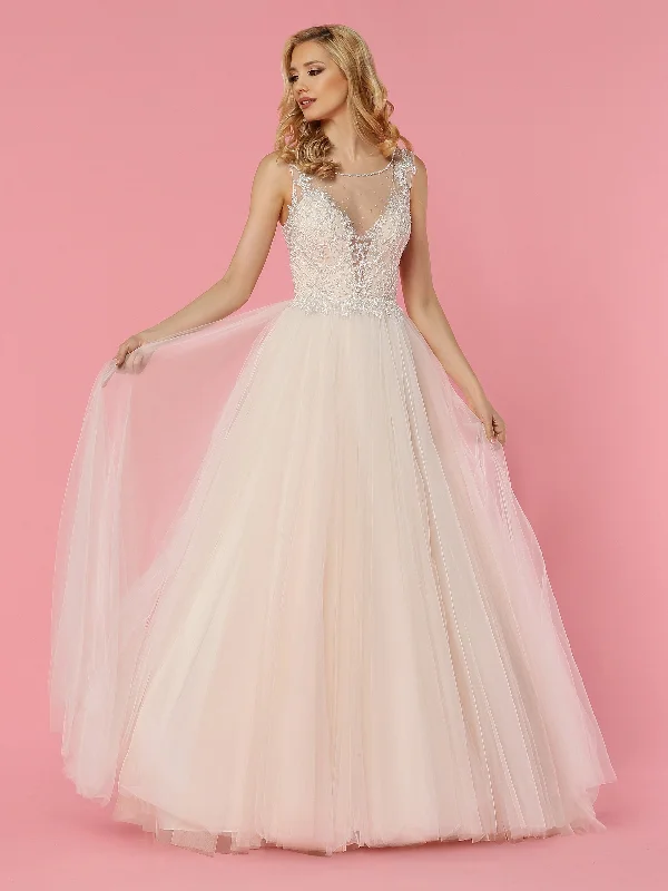 Limited Time Discount Davinci Bridal 50457 Sheer Plunging Neckline Crystal Ballgown Tulle Wedding Dress Limited Time Discount Davinci Bridal 50457 Sheer Plunging Neckline Crystal Ballgown Tulle Wedding Dress