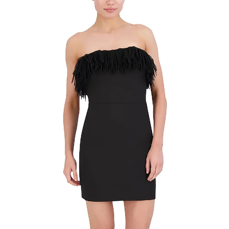 Limited Quantity Womens Above Knee Strapless Mini Dress