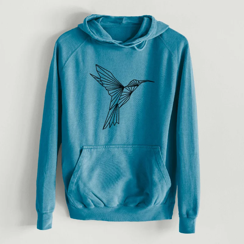 Lowest Prices Geometric Hummingbird  - Mid-Weight Unisex Vintage 100% Cotton Hoodie