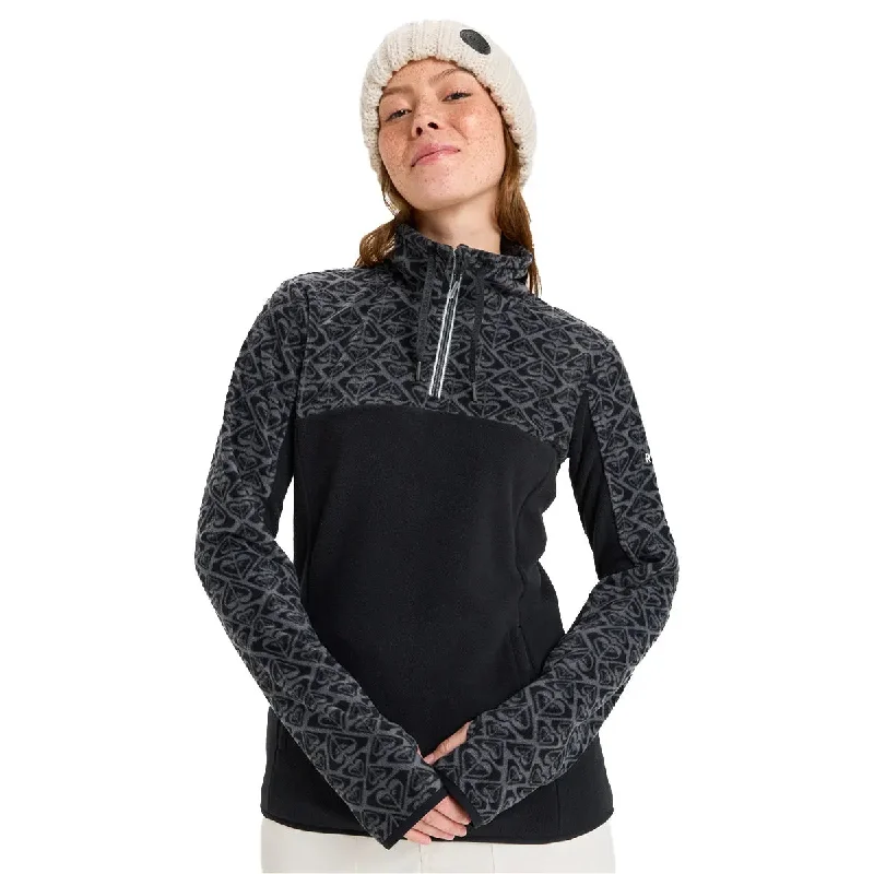 Savings Galore Sayna Half Zip Polar Pullover - True Black