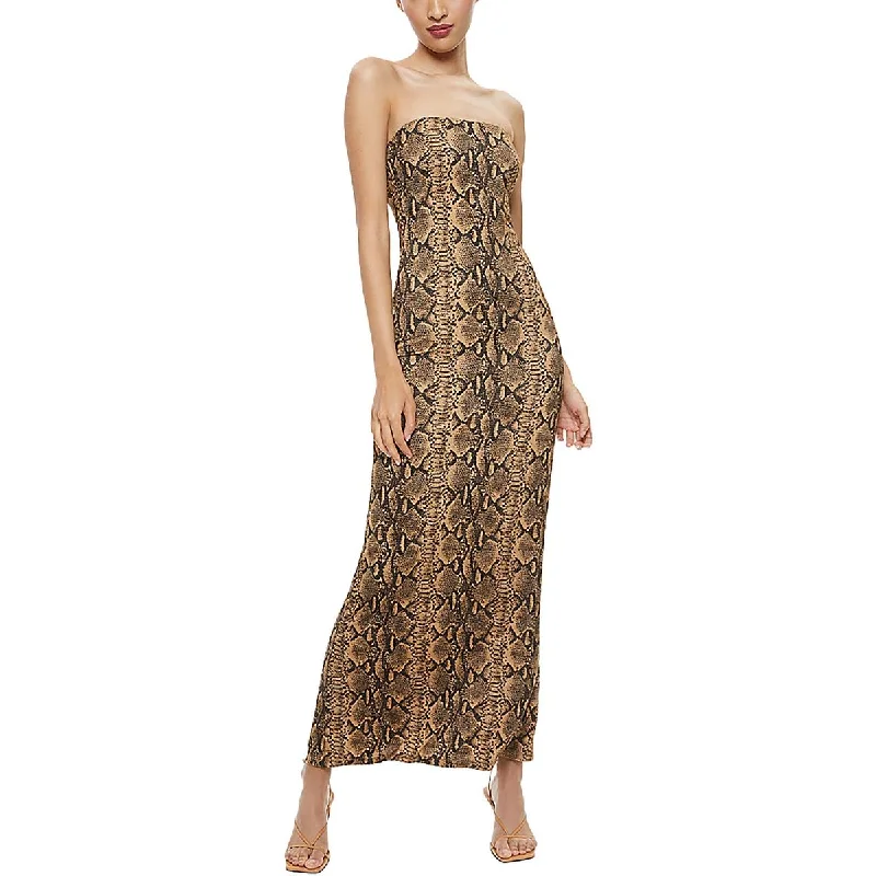Blowout Sale Womens Printed Casual Maxi Dress