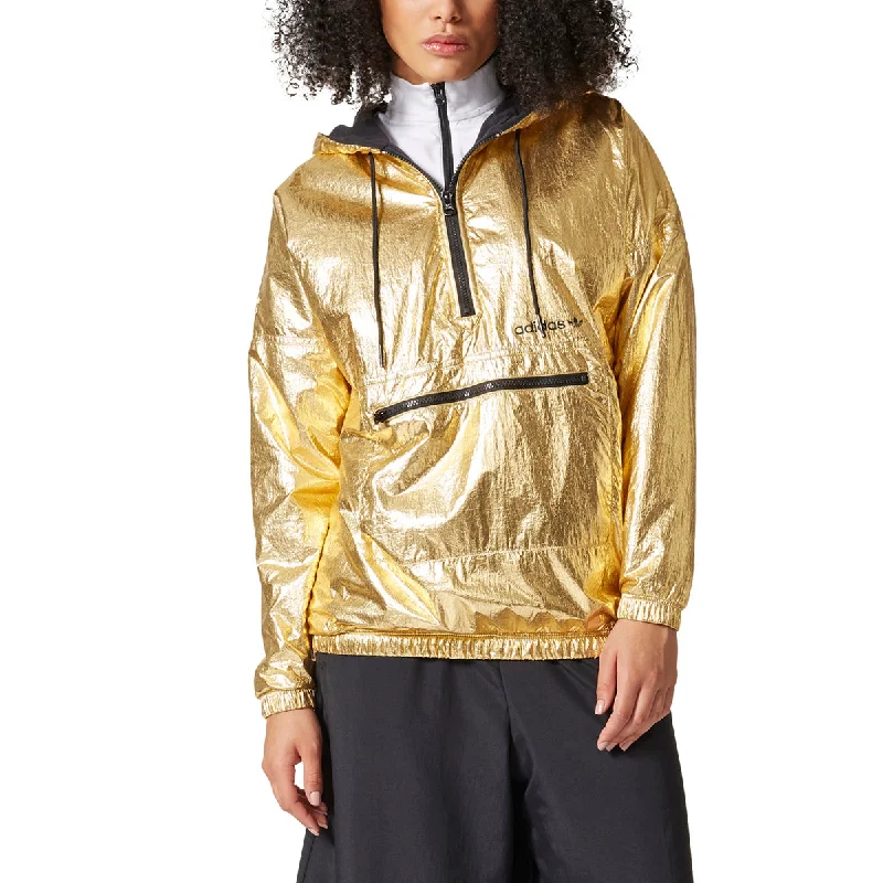 Amazing Deals Adidas Originals Windbreaker Women's Jacket Gold/Black