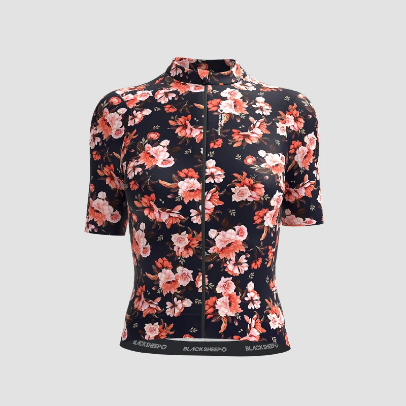 Today’s Deal Women's Integrated Jersey - Navy Floral