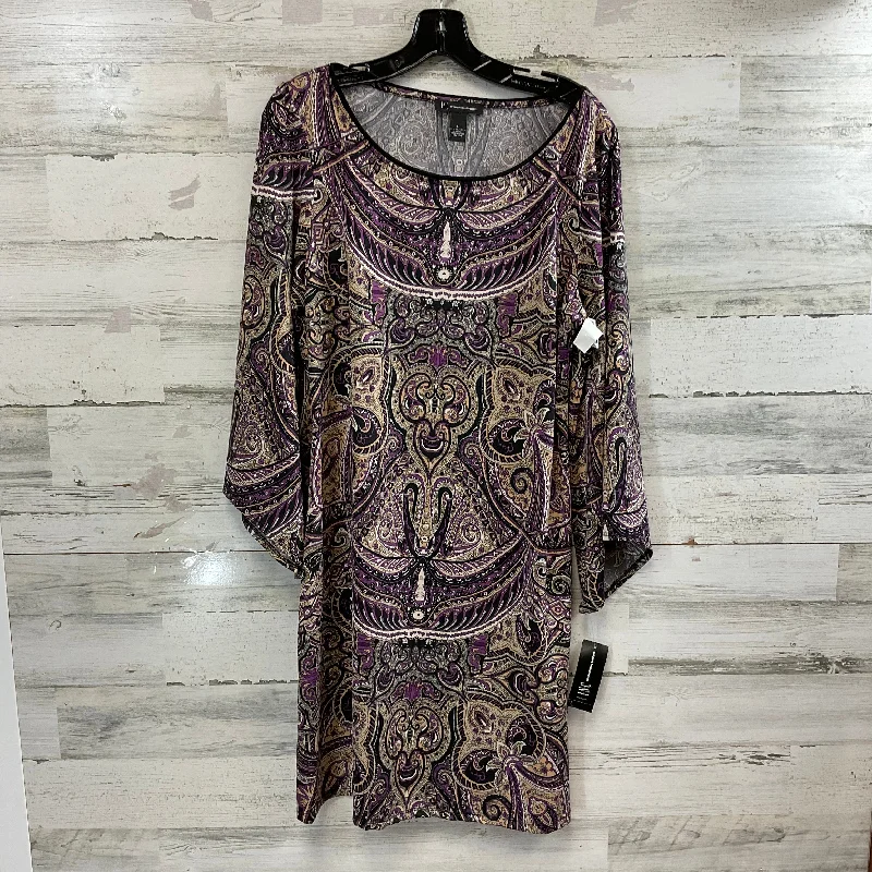 Deal Zone Dress Casual Short By Inc In Purple, Size: L