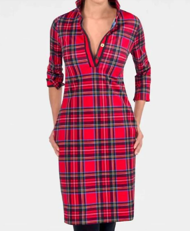 Early Access Everywhere Dress In Red Multi