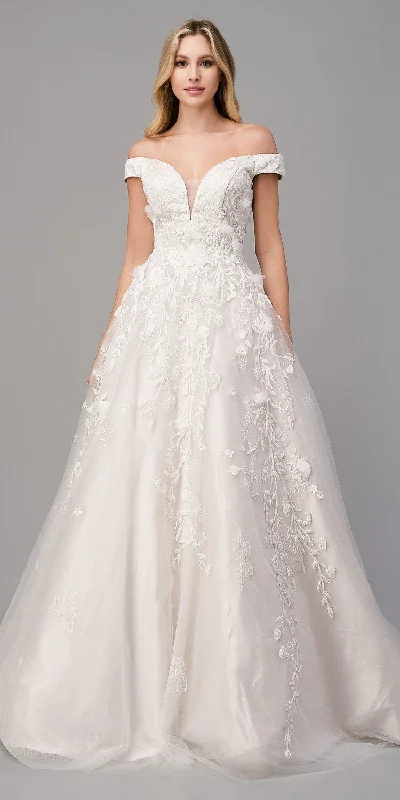 Weekend Deal Andrea & Leo Couture PEONY A1027 Size 6 Wedding Dress Off Shoulder Ballgown Weekend Deal Andrea & Leo Couture PEONY A1027 Size 6 Wedding Dress Off Shoulder Ballgown