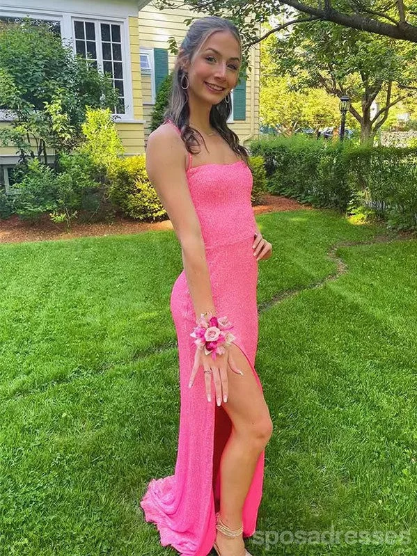 Bargain Bin Sexy Pink Mermaid Spaghetti Straps Long Party Prom Dresses Ideas,Evening Gowns,13875 Bargain Bin Sexy Pink Mermaid Spaghetti Straps Long Party Prom Dresses Ideas,Evening Gowns,13875
