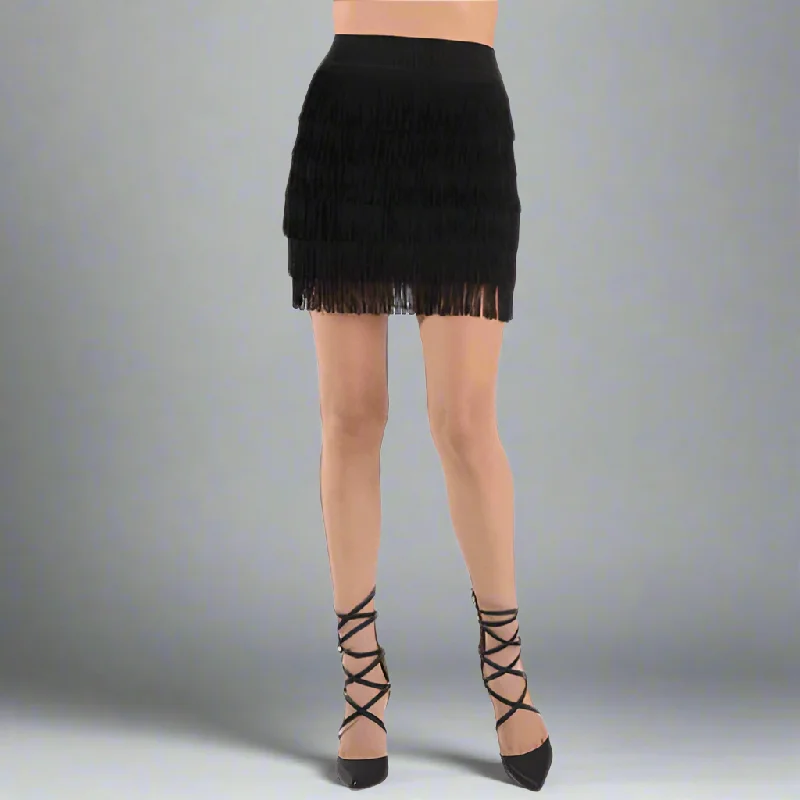 Limited Time Offer Cutie Fringe Flapper Mini Skirt