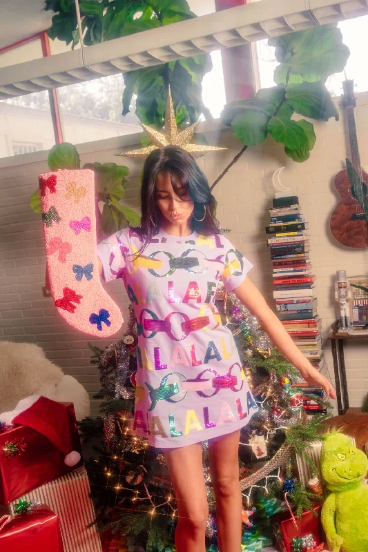 Final Markdown Lavender Falala With Garland Tee Dress