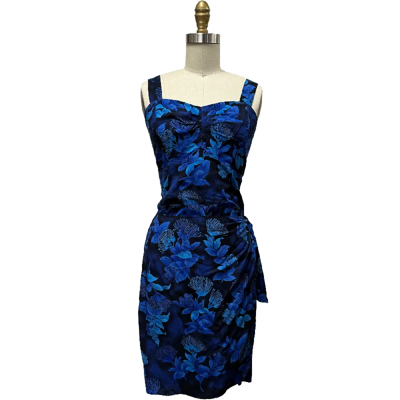 Don’t Miss Out Ohia Navy Sarong Dress