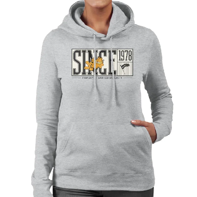 Mega Sale Garfield University Property Since 1978 Women's Hooded Sweatshirt
