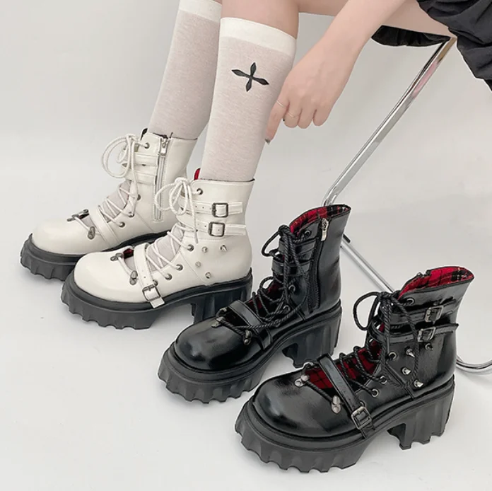 Stock Clearance punk lace up martin boots yv31254