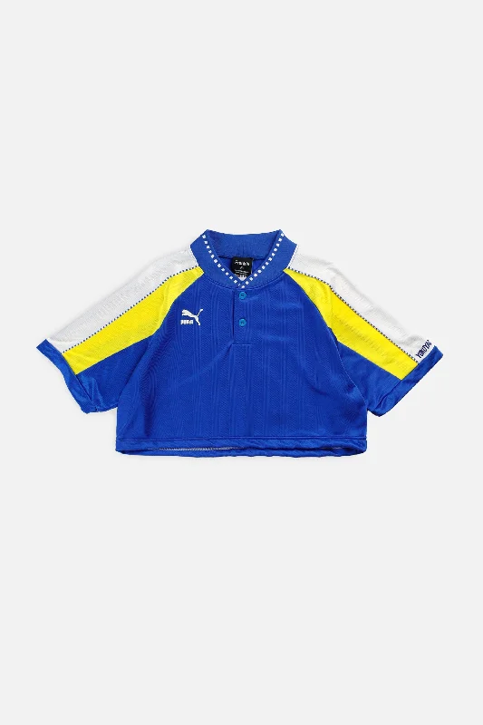 Price Reduction Rework Crop Puma Soccer Jersey - M