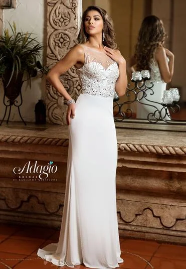 Price Reduction Adagio Bridal 9223 Size 4, 8 sheer Fitted embellished neckline Wedding Dress bridal gown Sweetheart Price Reduction Adagio Bridal 9223 Size 4, 8 sheer Fitted embellished neckline Wedding Dress bridal gown Sweetheart
