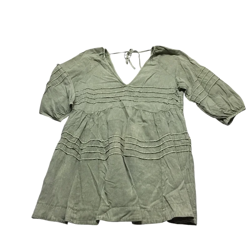 Don't Wait Dress Casual Short By Mustard Seed In Green, Size: M