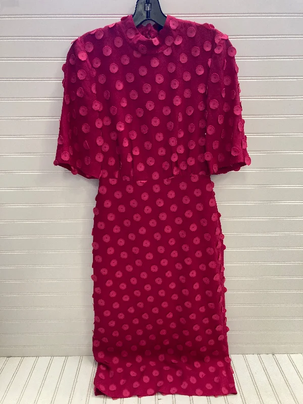 Price Fest Dress Party Midi By Bcbgmaxazria In Pink, Size: Xxs