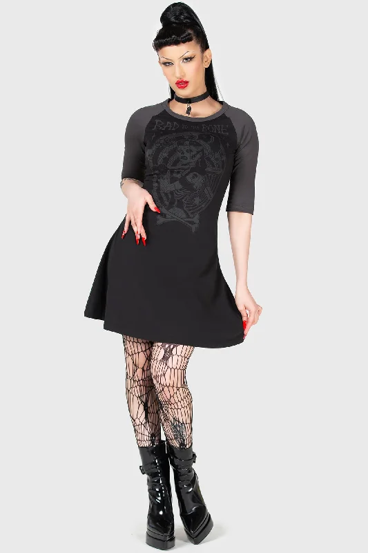 Friends and Family Sale Bad 2 The Bone Raglan Dress