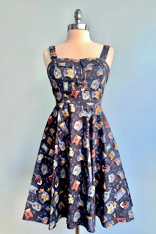 Online Specials Mushrooms and Potions Fold-Over Dress by Eva Rose