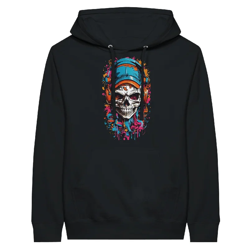 Overstock Urban Graffiti Skull Unisex Pullover Hoodie
