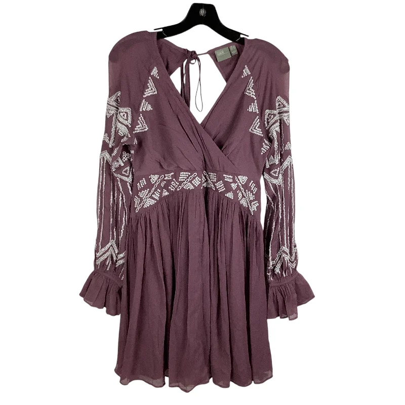 Mega Sale Dress Casual Short By Asos In Purple, Size: S