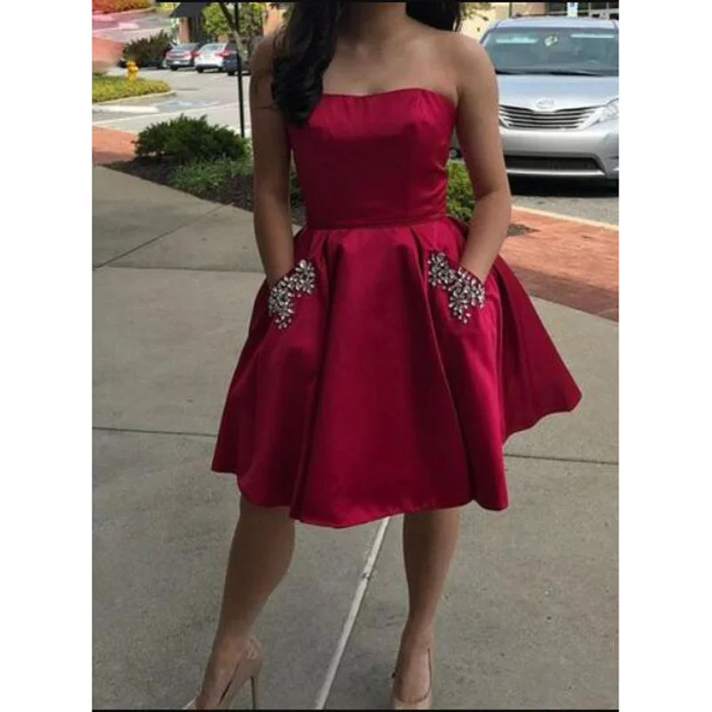 Savings Bonanza Sexy Backless Short Homecoming Dress Semi Formal Party Gown with Pocket SP0121 Savings Bonanza Sexy Backless Short Homecoming Dress Semi Formal Party Gown with Pocket SP0121