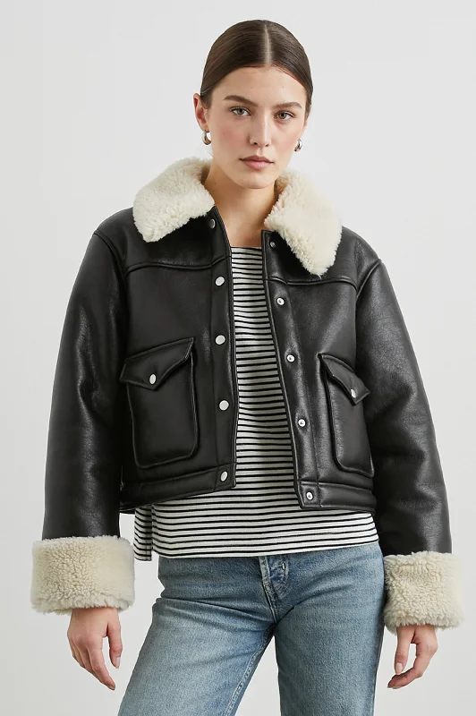 Limited Availability IMANI JACKET - BLACK IVORY