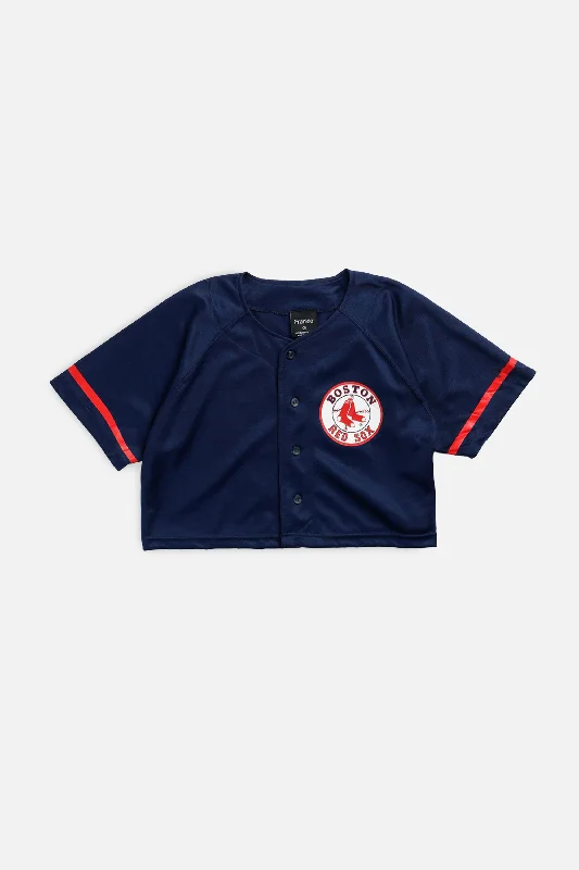 Daily Deals Rework Crop Boston Red Sox MLB Jersey - S