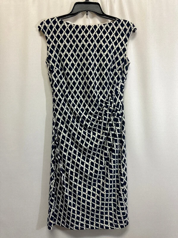 Seasonal Sale Dress Casual Midi By Ralph Lauren In Blue, Size: M